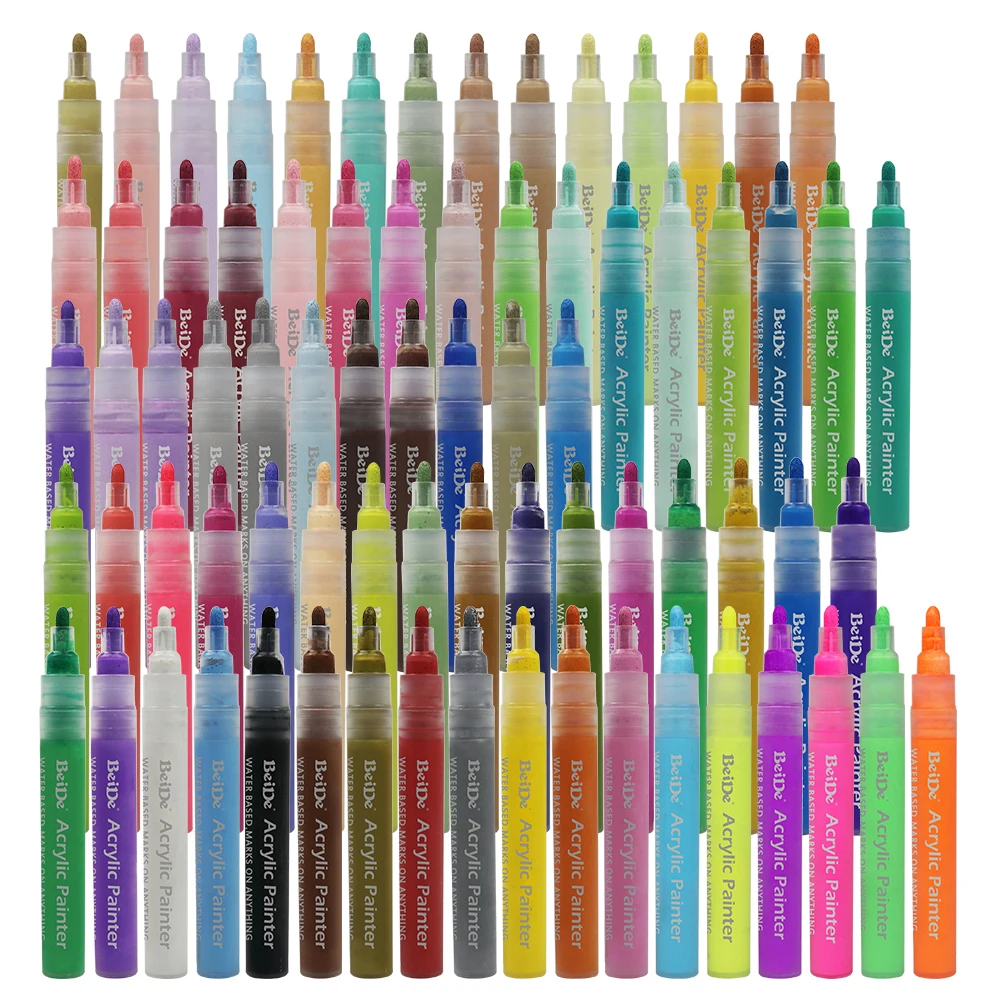 Акриловые ручки для рисования водостойкие маркеры покраски камней стекла