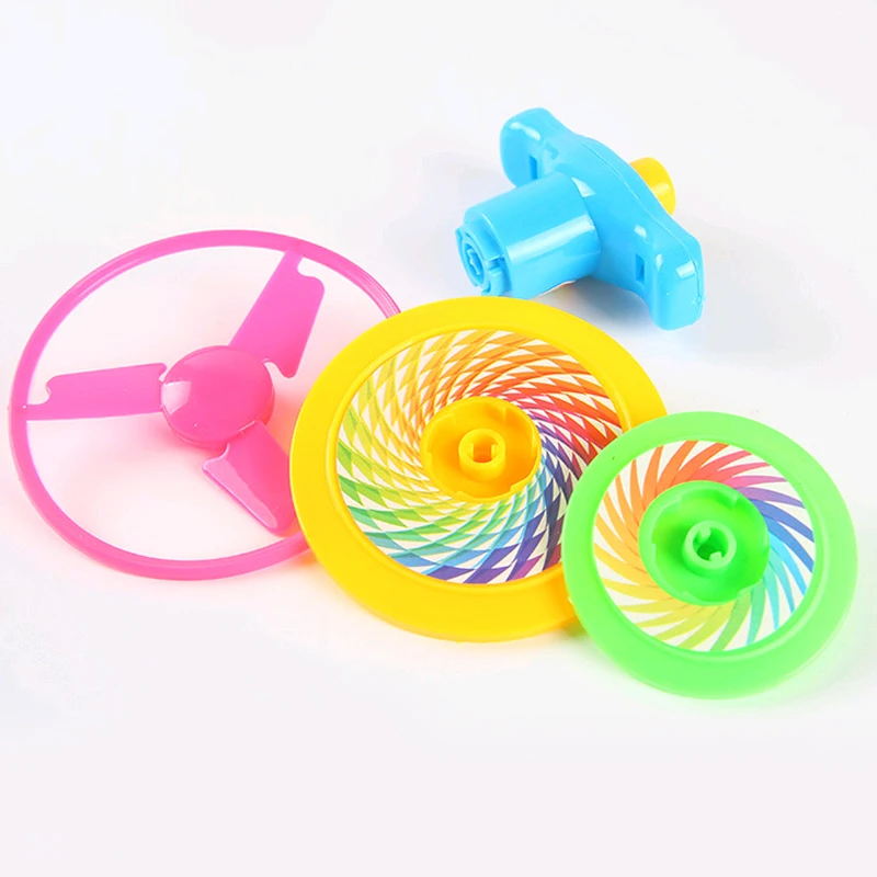 Мини небольшой Пластик Топ Для детей образования спин Игрушечные лошадки Спорт