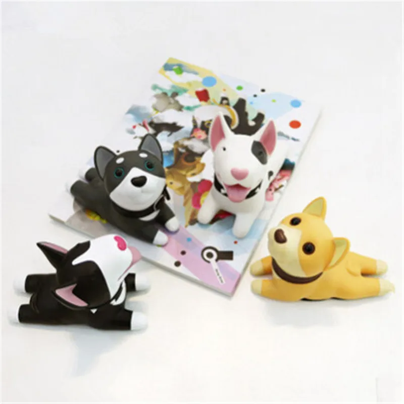 Милый мультяшный собачий дверной стопор держатель Bull Terrier ПВХ защита