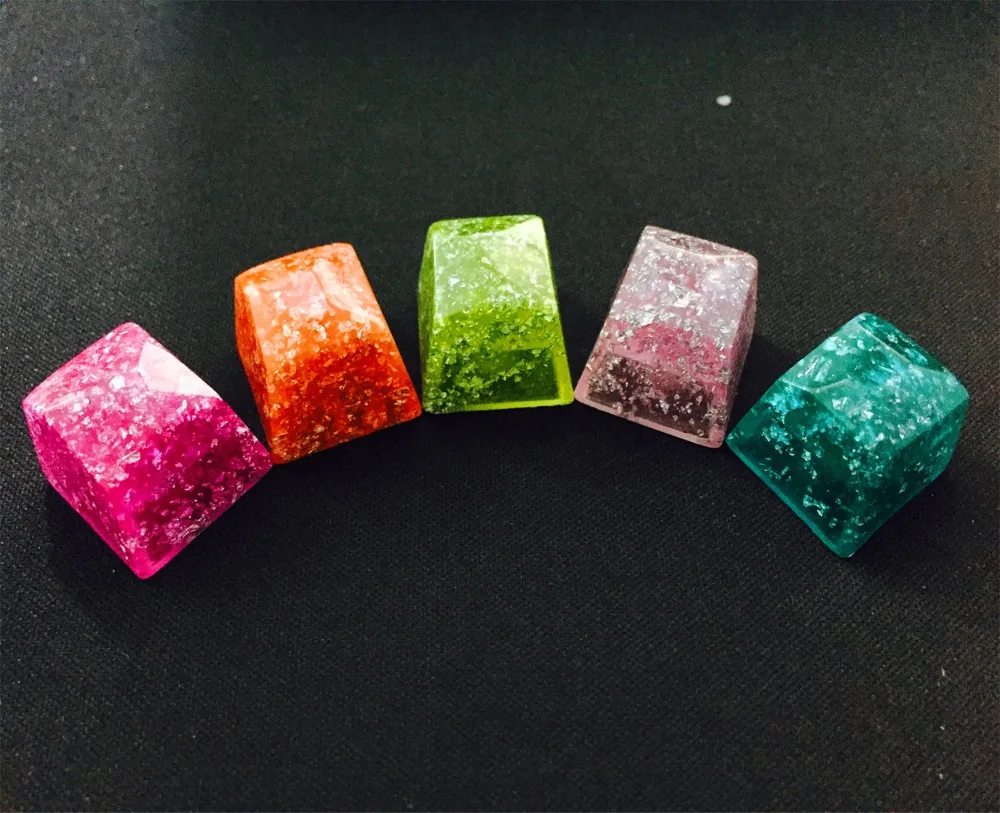 Ручной работы полигональный драгоценный камень резной смолы ремесленник Keycap R4