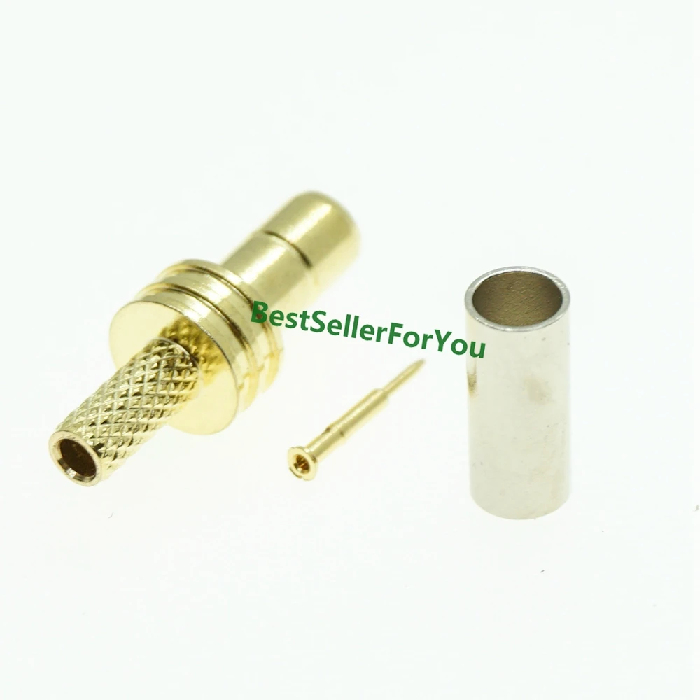 SMB разъем папа прямой соединитель для припоя обжим кабеля LMR100 RG316 RG174 |