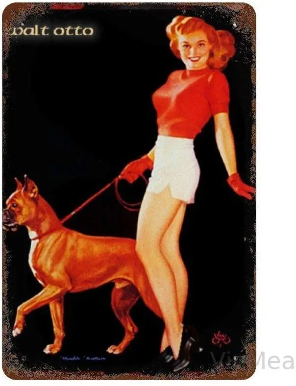 

Bit SIGNSHM Sexy Pin Up Girl A9 Retro Metal Tin Sign Plaque Poster Wall Decor Art Shabby Chic Gift Suitable 12x8 Inch