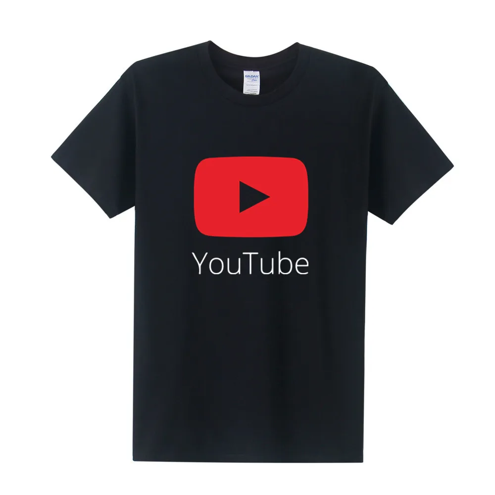 Мужская футболка для Youtube 2016 летняя Стильная хлопковая Футболка видео футболки