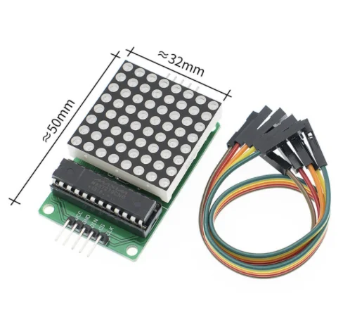 MAX7219 Dot Led Matrix Module MCU LED Display Control For Arduino 5V Interface Output Input Common Cathode | Электронные