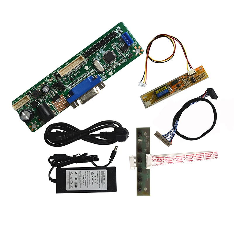 VGA набор для платы ЖК-контроллер для 15,3 дюймов 1280x768 NL12876BC26-22F 2 с холодным катодом (CCFL) материнская плата с 5 Ключ клавиатуры легко DIY (art.: 79ad0d861) - 79ad0d861