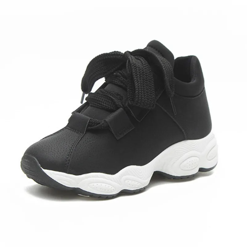 Женские кроссовки на платформе удобные дышащие из искусственной кожи плоской