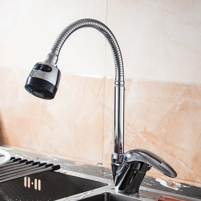 Mci-D020 Кухонный кран, вращающийся в любом направлении, смеситель для холодной и горячей воды, кран Torneira Cozinha с одной ручкой, современный кран Mci с поворотом 360 - Цвет: Mci-D020