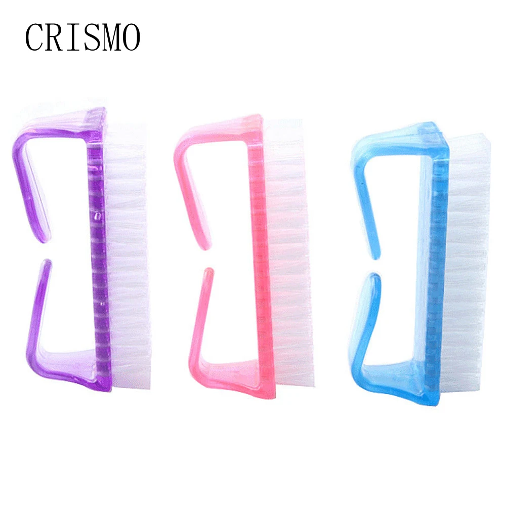 CRISMO Чистящая щетка для ногтей инструмент маникюра педикюра мягкое удаление пыли
