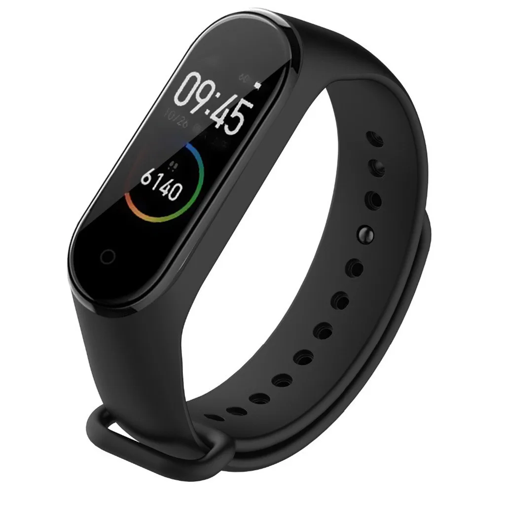 

For Xiaomi Mi Band 3 / 4 Strap Silicone Bracelet Xaomi Xiomi Xiami Xiao My Band4 Watchbands Wrist Bands Solid Color Soft