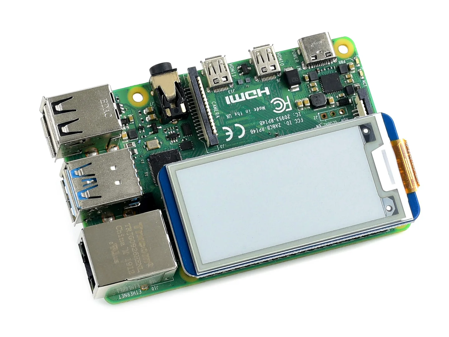 Waveshare 2 13 дюйма E Ink Дисплей шапка для Raspberry Pi 4 черный/белый два Цвета электронной