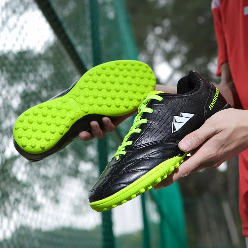 Оригинальные мужские футбольные бутсы тренировочные длинные шипы Детские