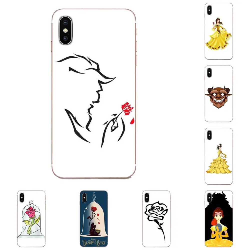 Розовое цветное Стекло Красота зверь мягкий чехол для мобильного телефона Galaxy J1