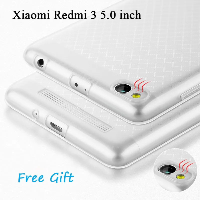 2016 Оригинальный чехол для Xiaomi Redmi 3 5 0 дюйма Силиконовый ТПУ мягкий телефона