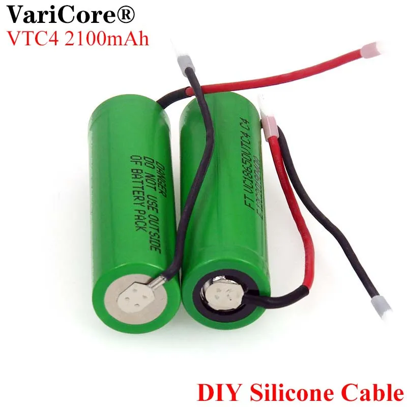 VariCore новый 100% Оригинальный 3 6 В 18650 VC18650VTC4 2100 мАч VTC4 20A 30A разряд аккумуляторная