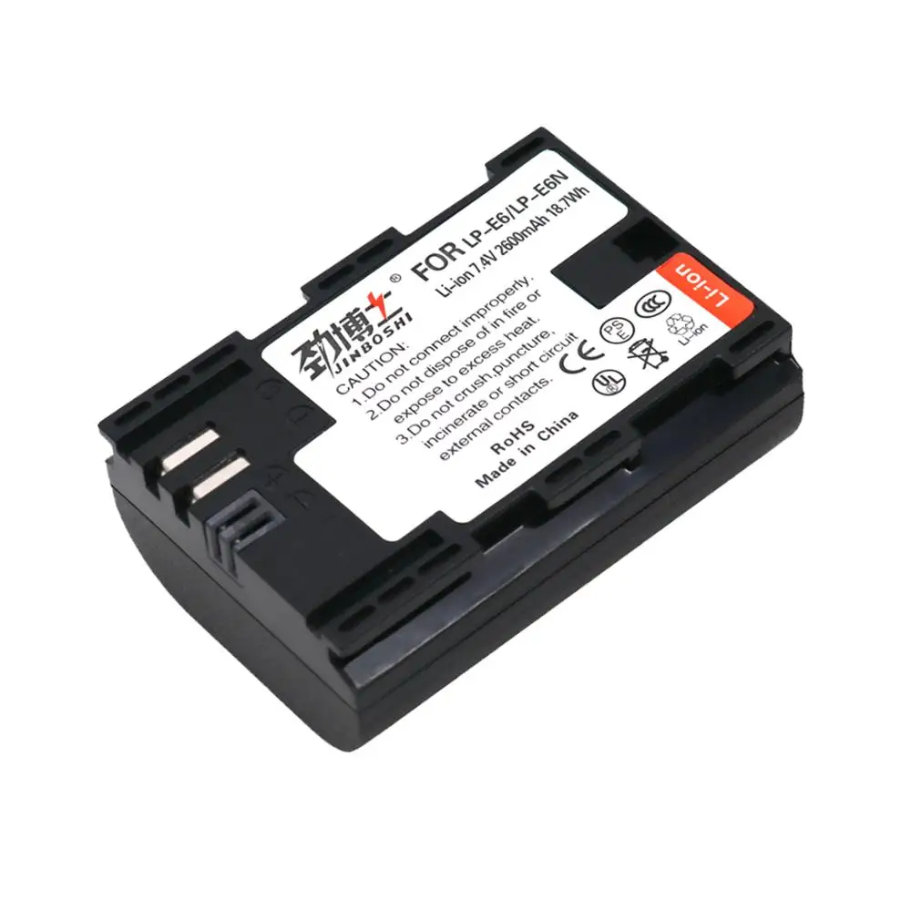 Аккумуляторы LPE6 LP E6 4 шт. 2600 мА/ч для Canon 5D Mark II III 7D 60D EOS 6D 80D и LP-E6 аксессуары canon |