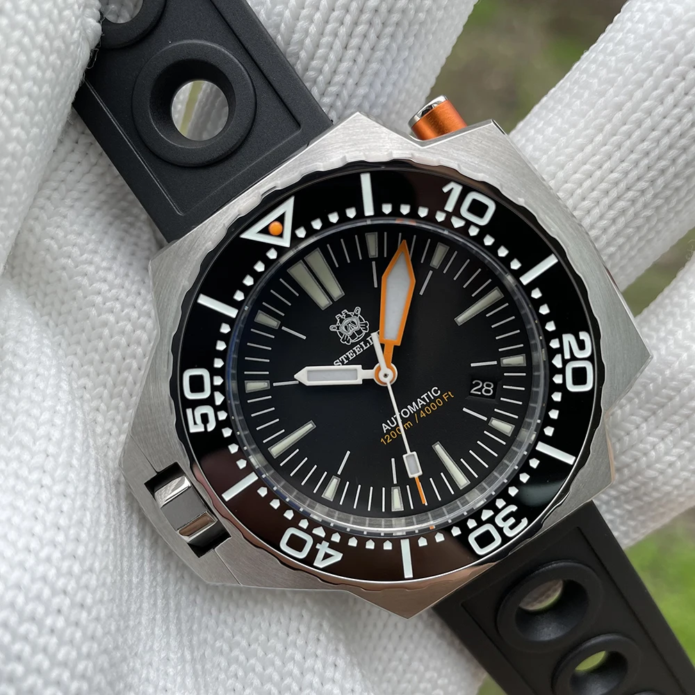 

SD1969 V3 Luxury Dive 56mm 316L Wristwatch STEELDIVE Design 1200M Waterproof Japan NH35 Blue Luminous Ceramic Bezel Men Watch