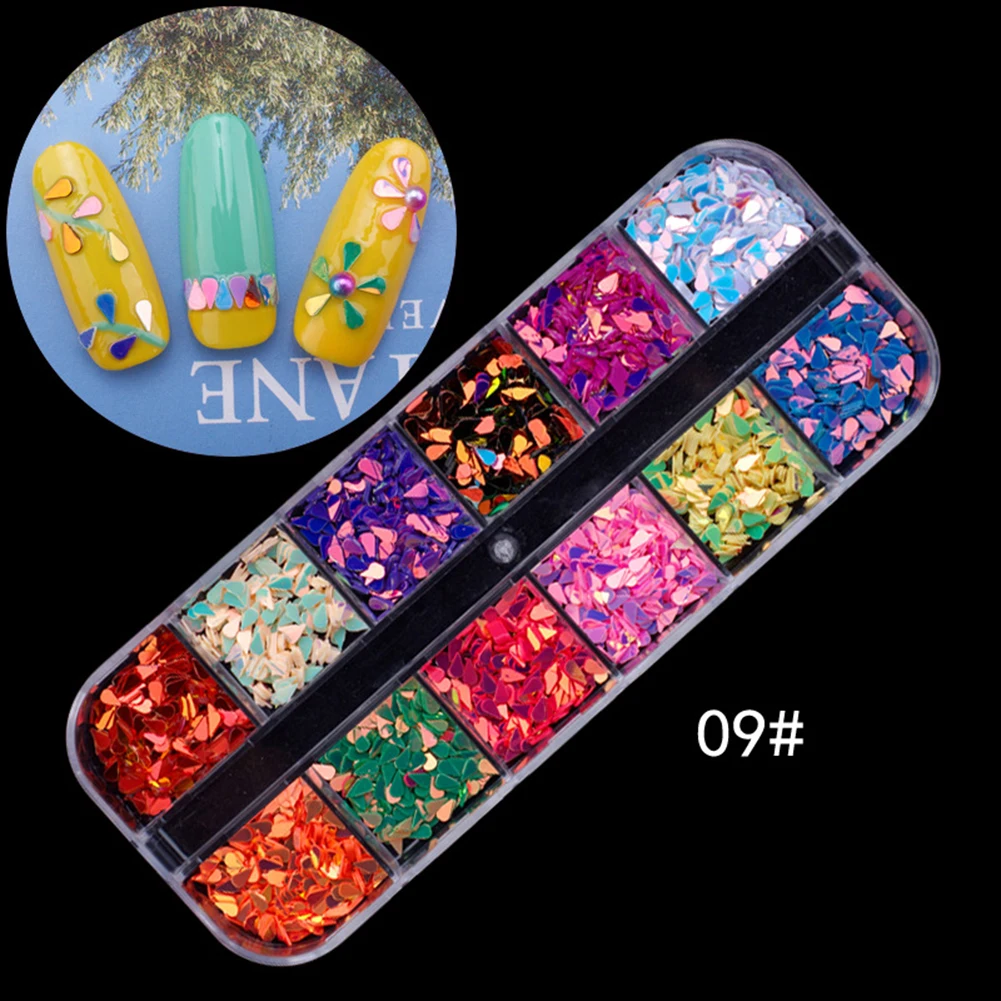 

Multicolor Nail Rhinestone DIY 3D Faux Pearl Glitter Nail Art Sequins Flake Nail Art Tip Glitter Decoration Manicure Decor