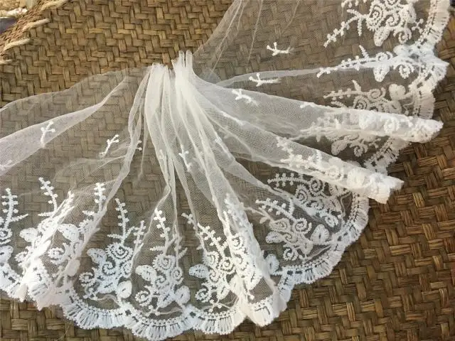 Сетка вышивка кружева белая сетка аксессуары 16 см в ширину | Дом и сад