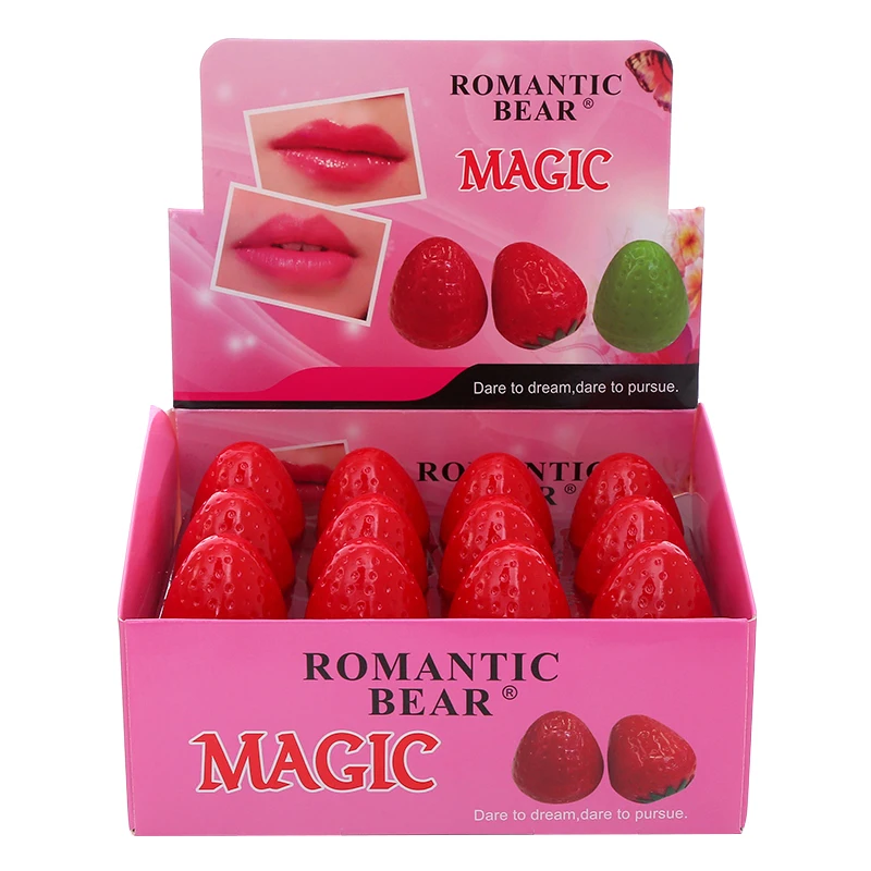 

Strawberry Lip Balm Natural Formula Nutritious Lip Gloss Lasting Moisturizing Hydrating Waterproof Makeup Lipstick Lips Care