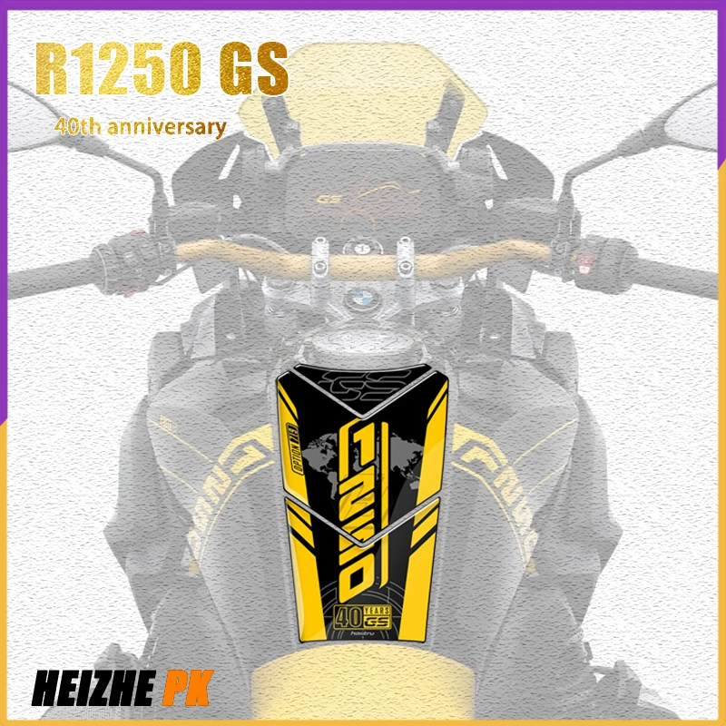 

For BMW R1200GS R1250GS Adventure Triple Black 2020 2021 40th Anniversary Edition 3D Motorcycle Tank Pad Protector Decal Sticker