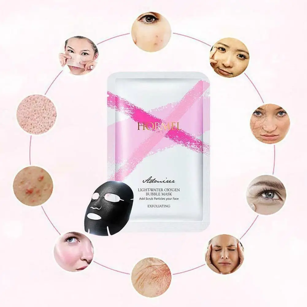 Пузырчатая маска для лица с бамбуковым углем детоксикации увлажняющая ухода за