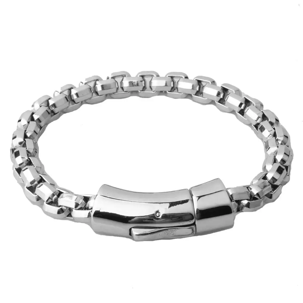 Браслет-цепочка Figaro мужской из нержавеющей стали 8 86 дюйма мм | Украшения и