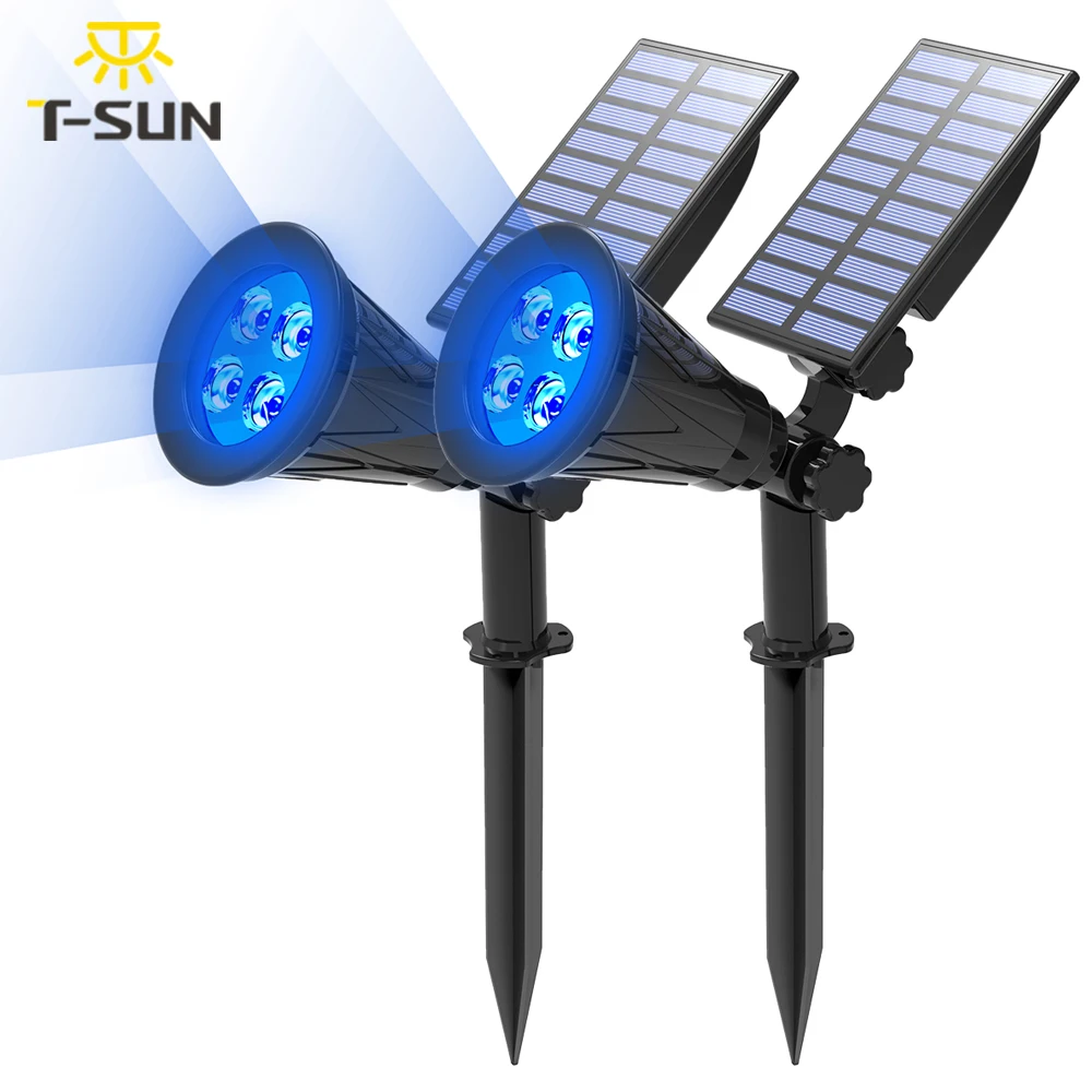 T SUNRISE 2 упаковки сасветильник светильники на солнечной батарее супер яркие 250