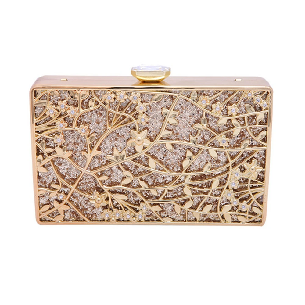 Сумка Чонсам в новом стиле вечерний клатч ретро жесткий футляр металлическая