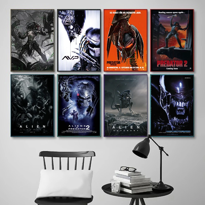 Настенная картина инопланетянин Классический плакат с изображением фильма