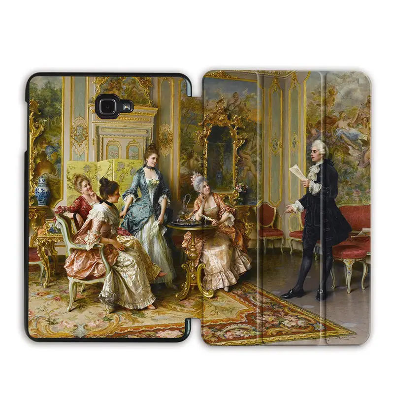 SS02 Чехол MTT с масляным рисунком для samsung Galaxy Tab A6, 10,1 дюймов, SM-T580, T585, магнитный откидной Чехол-подставка из искусственной кожи, чехол для планшета, Fundas - Цвет: SS02