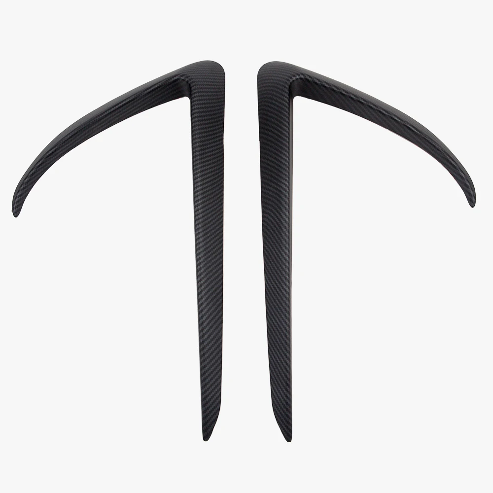 Передняя накладка на лезвие Tesla Model 3 2021 аксессуары из АБС пластика и углеволокна