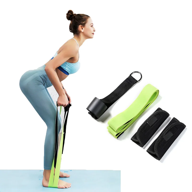 

180cm Yoga Resistance Bands Body Stretch Home Hanging Tension Stretching Strap GYM Training Belt Exercise Pilates Elastic Band