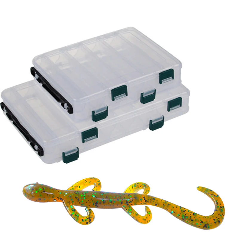 Двойная коробка для приманки с рыболовной приманкой портативная