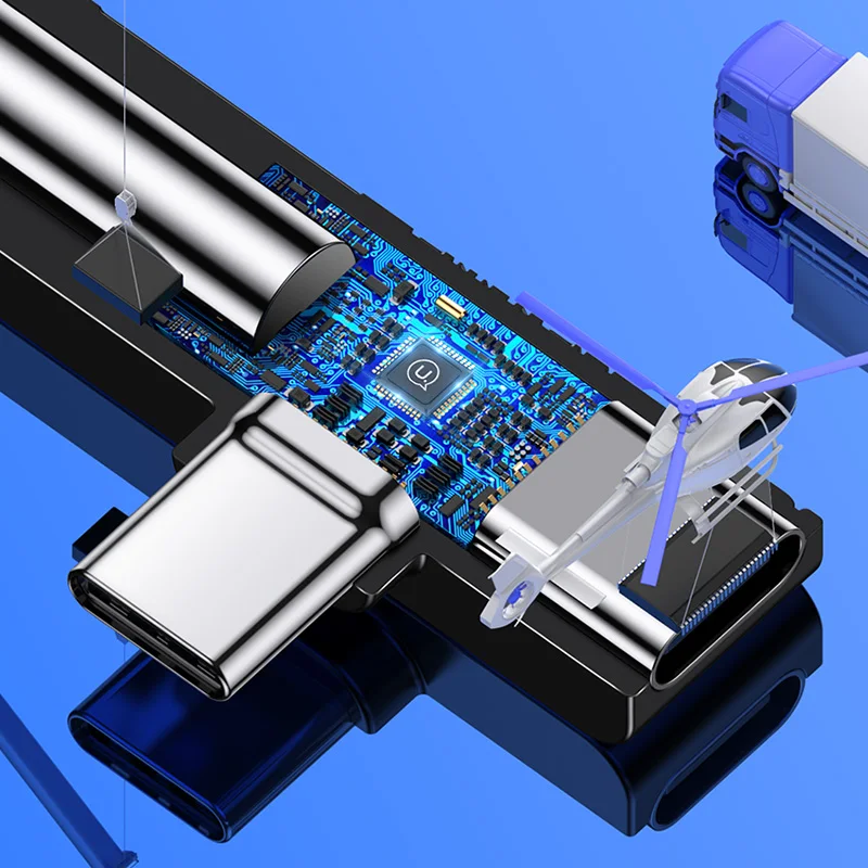 Адаптер USAMS с Type C на 3 5 мм переходник папа-Мама USB OTG адаптер для зарядки Xiaomi 6 Samsung