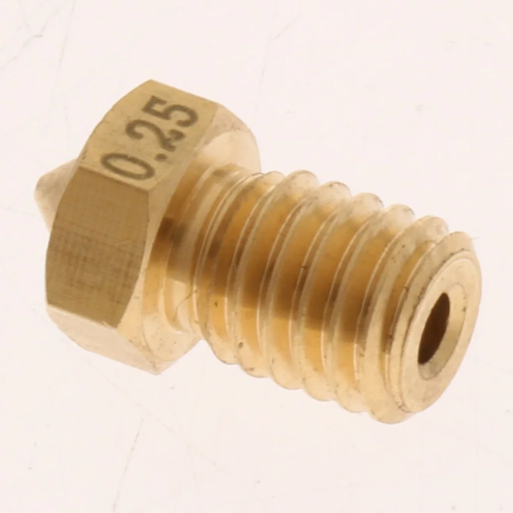 

4Pcs 0.25mm 3D Printer Extruder Nozzle Printhead Brass Copper for 1.75mm Filament