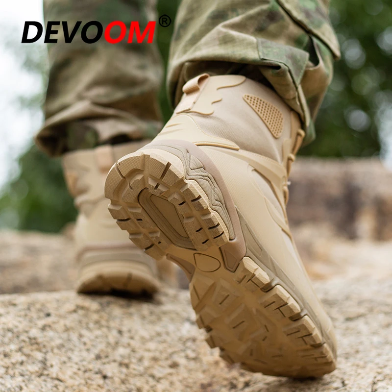 New Men Tactical Military Boots Special Desert Combat Ankle botasTacticas Hombre Army Work Waterproof Hiking Shoes Snow 45 | Спорт и