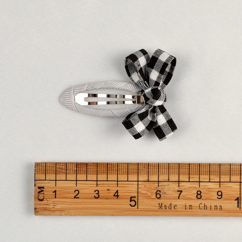 

2pcs/lot Cute Plaid Bowknot Hair Clips for Girls Boutique Handmade Hair Bows BB Clip Barrettes Hairpins Fashion Hair Accessories