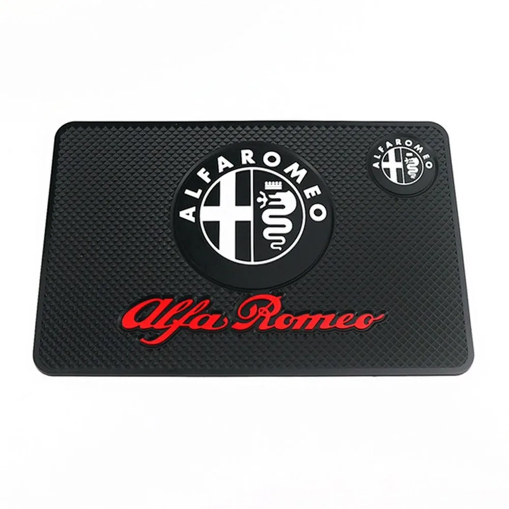 Автомобильный нескользящий коврик с логотипом для телефона Alfa Romeo 159 Giulietta 147 Mito 156