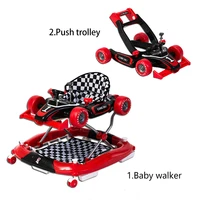 anti rollover multi function walker folding baby stroller children walker with music easy folding trolly 6 18month