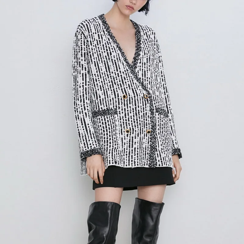 Женское трикотажное пальто с длинным рукавом свободная верхняя одежда