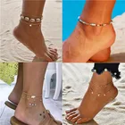 2021 горячая Распродажа летние ювелирные изделия 18 стилей женские браслеты на ногу в богемном стиле Аксессуары для пляжа браслет на лодыжку в подарок
