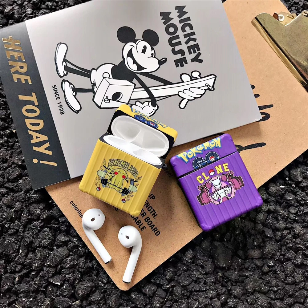 Чехол для наушников Airpods Pro силиконовый мягкий чехол Pokemon Anime защитный Apple Air Pods Earpods