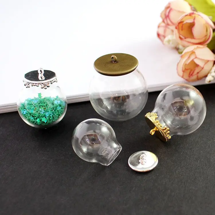 8 шт. прозрачный круглый стеклянный шар разных размеров стеклянная подвеска