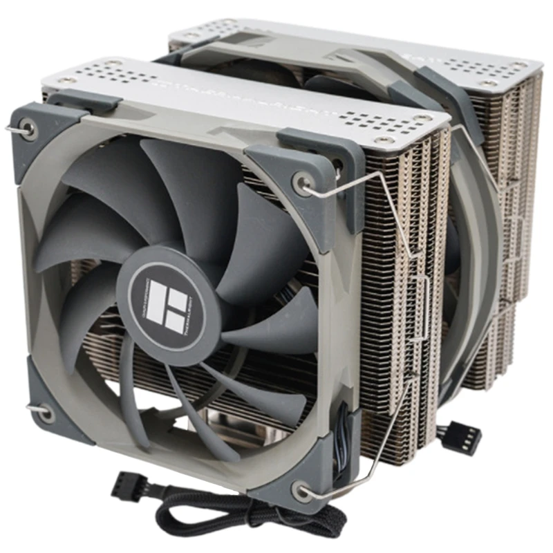 

FS140 Dual Tower CPU Cooler Radiator with 140mm PWM Fan 4PIN for 115X 2011 2066 AM4 Computer CPU Cooling