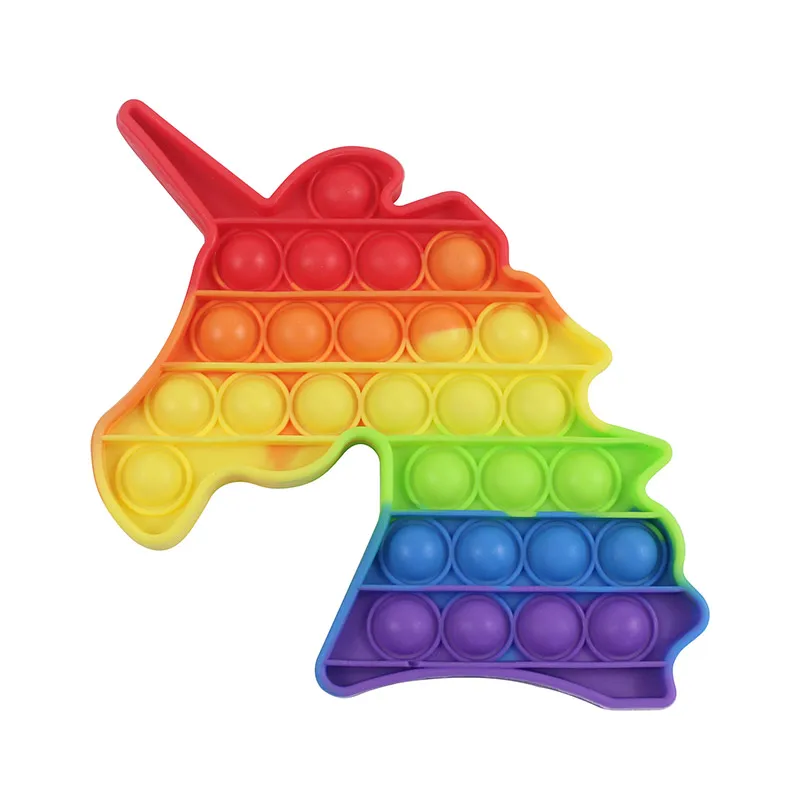 

Reliver Stress Toys Rainbow Push Bubble Sensory Toys Children Adult Decompression Fidget Toy Autism Needs Anti-Stress Toys Gift