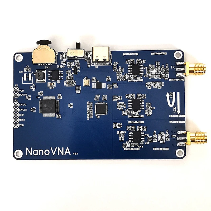 NanoVNA векторный сетевой анализатор цифровой сенсорный экран коротковолновой MF HF VHF UHF антенный анализатор стоящая волна с батареей