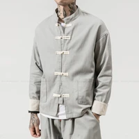 men chinese style hanfu tops pants traditional wu tang kung fu jackets trousers cotton linen t shirt oriental fashion clothing
