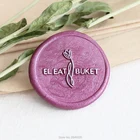 Печать под заказ для пары, печать с изображением цветов, свадебные приглашения с цветами, свадебный подарок, персонализированная деревянная печать с воском