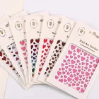 1 лист водных переводных картинок в форме сердца, наклейки, красивый дизайн, маленькие Переводные картинки для украшения ногтей T1098