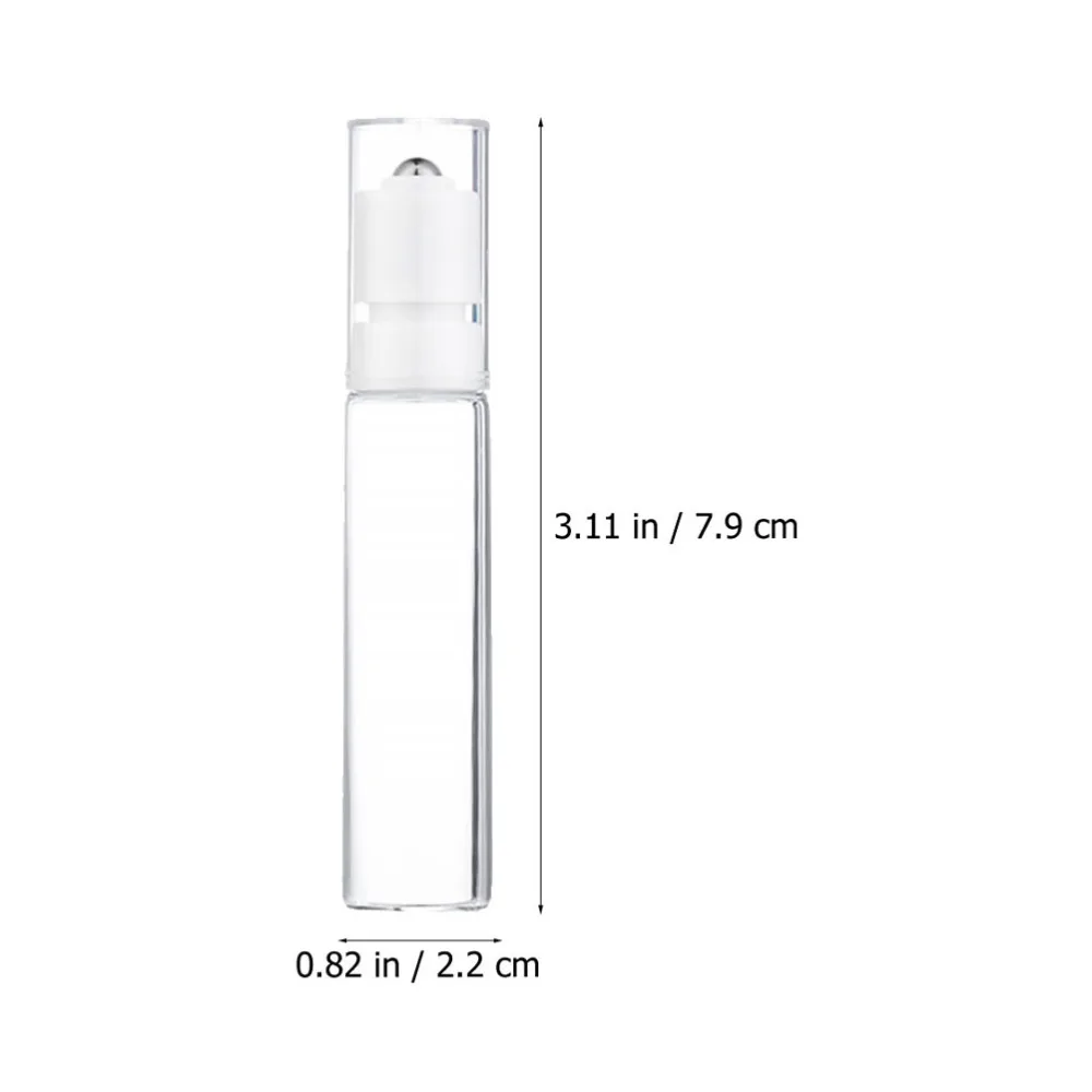 

4Pcs 20ml Glass Roller Bottle Essential Oil Dispenser Leak-proof Container